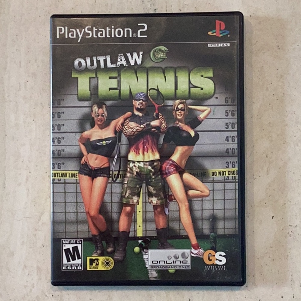 Outlaw Tennis PlayStation 2 Game PS2 CIB